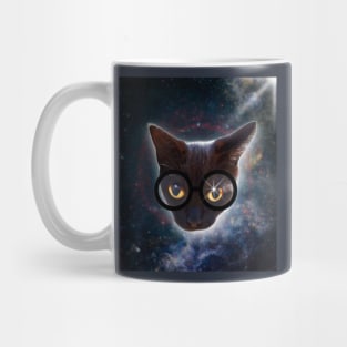 Bespectacled cat Mug